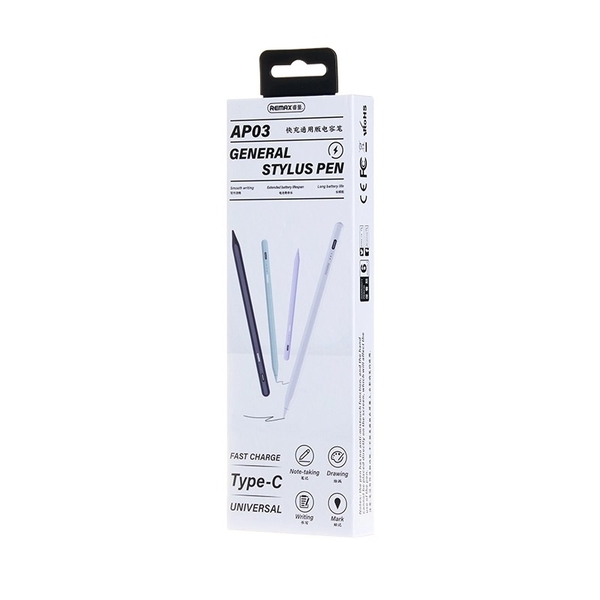 Remax AP03 Stylus Pen for Android & Apple -White Remax AP03 Stylus Pen for Android & Apple -White